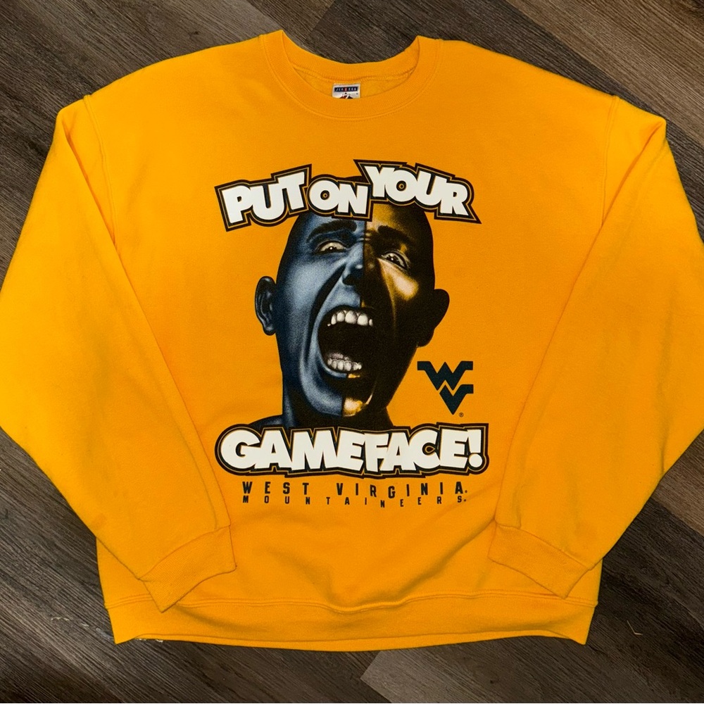 Vintage WVU "Put On Your Game Face" Crewneck Sweater